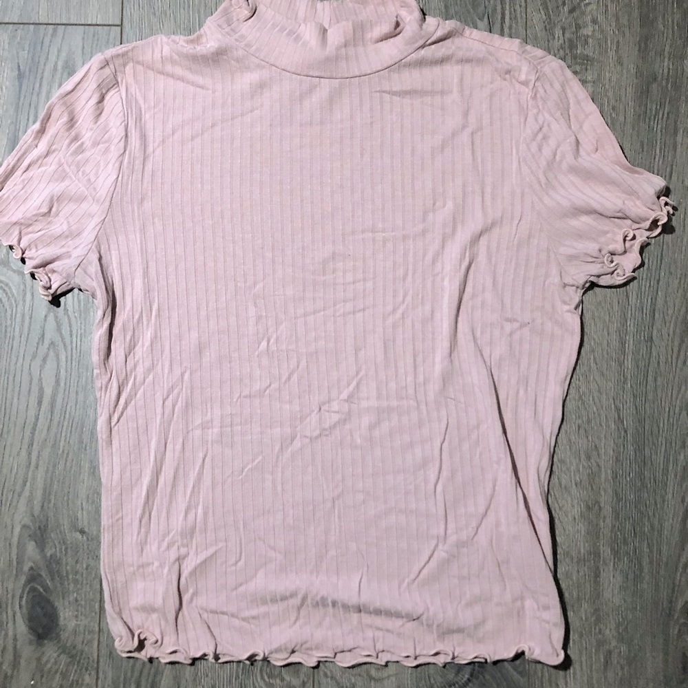 Candie’s • Pink Turtleneck Crop Top • Adult Small